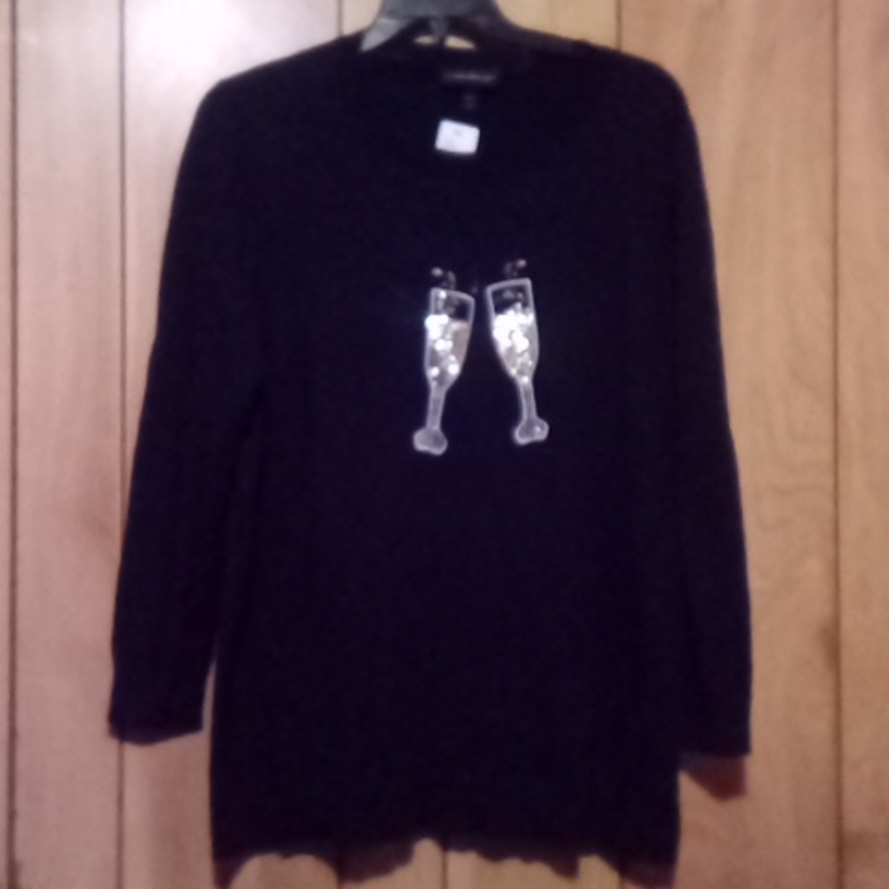 Nwts Lane Bryant black celebrity pullover sweater l
